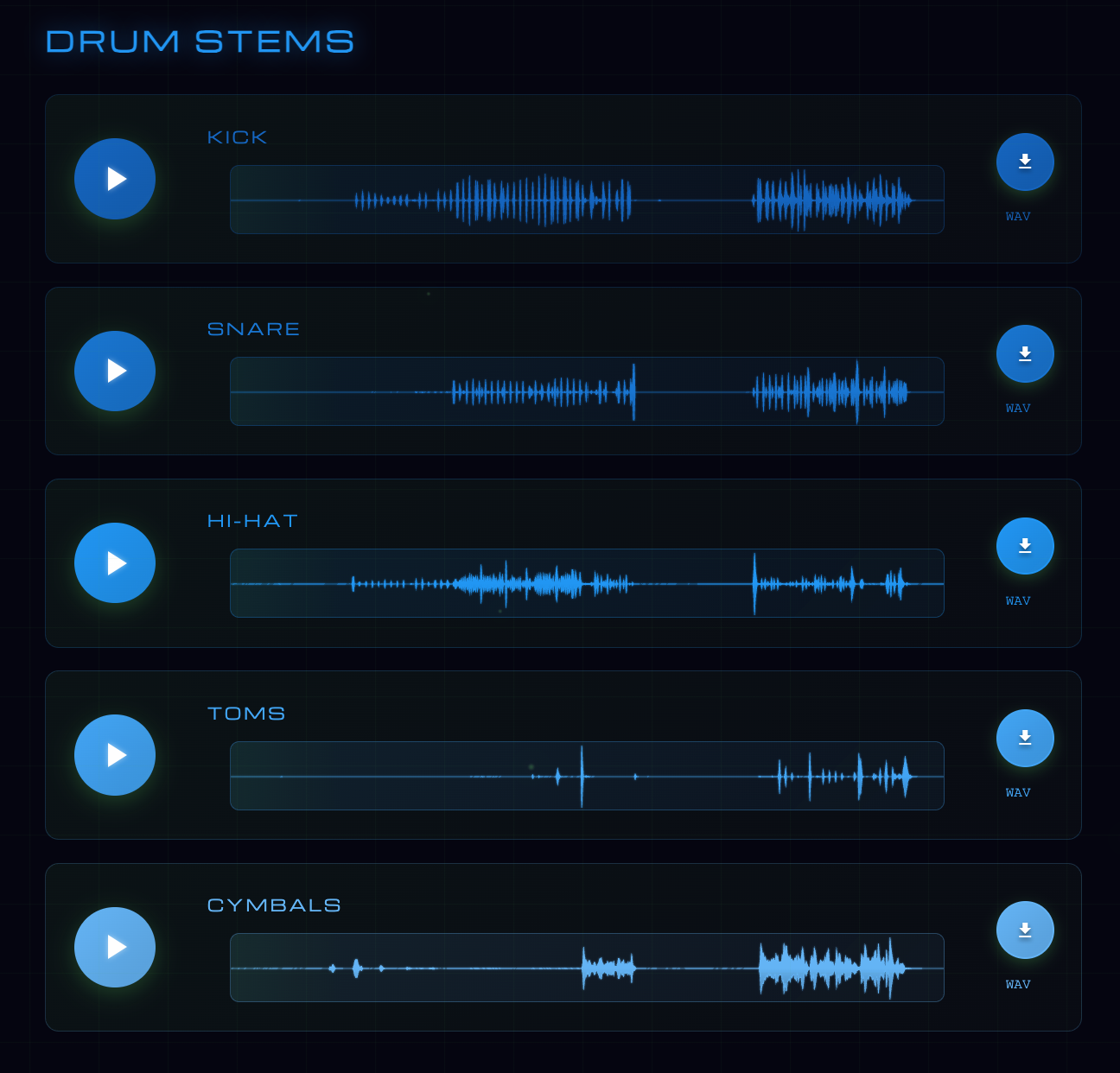 Separated Drums Preview